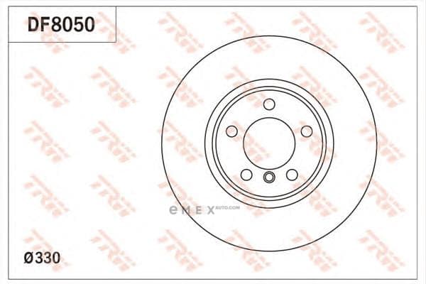 OEM BRAKE ROTOR DF8050