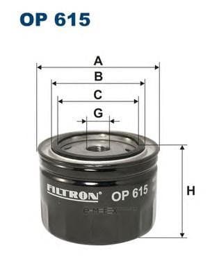 OEM OIL FILTER FOR OPEL OP615