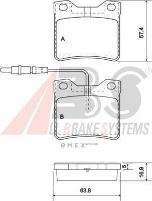 OEM Brake Pads/ABS 37009