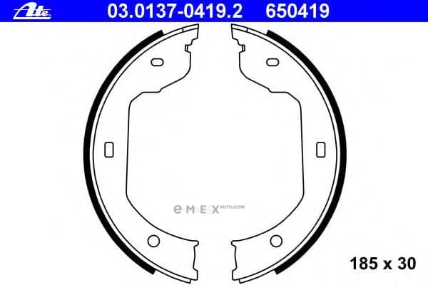 OEM PAD KIT, DISC BRAKE 03013704192