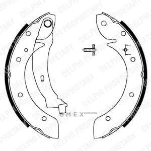 OEM BRAKE SHOE AXLE SET LS1716