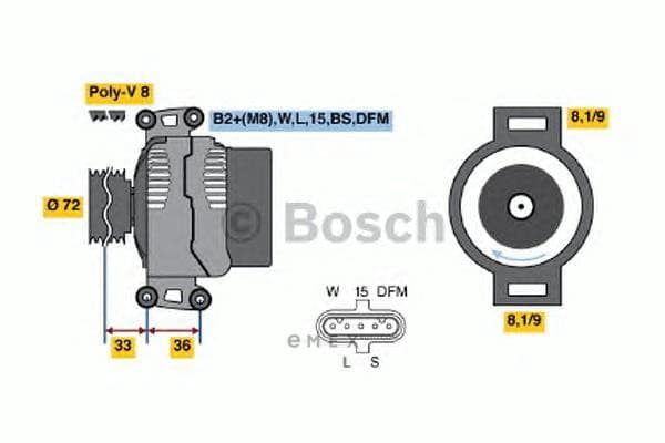 OEM Alternator 0986047820