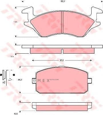 OEM PAD KIT, DISC BRAKE GDB769