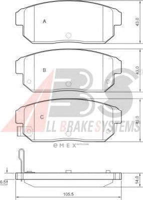 OEM Brake Pads/ABS 37419