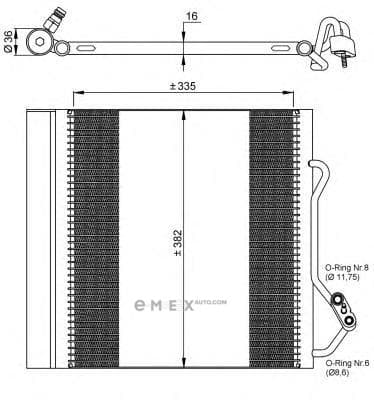 OEM RADIATOR ASSY, A/C 35874