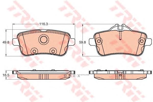 OEM PAD KIT, DISC BRAKE GDB1947