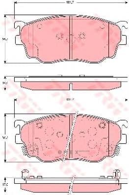 OEM PAD KIT, DISC BRAKE GDB3253