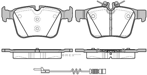 OEM Rear Brake Pad 151620