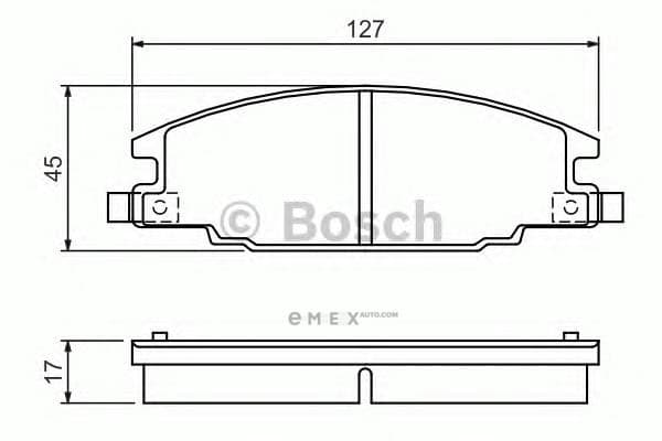 OEM BREMSBELAG ISUZU TD 0986460960