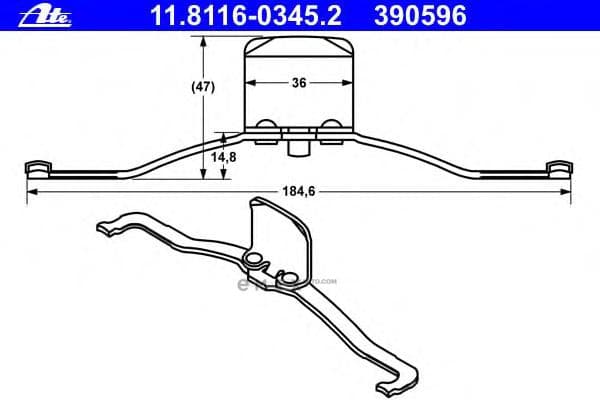 OEM CLAMP, METAL 11811603452