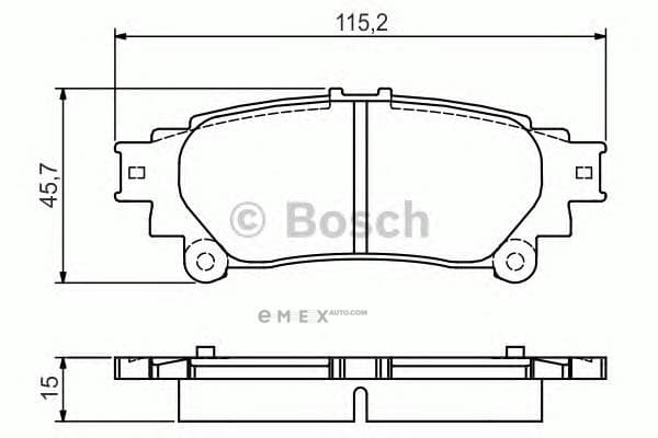 OEM DISC BRAKE PAD 0986495174