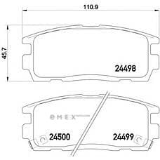 OEM PAD,RR DISC BRK 96626075