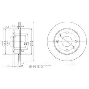 OEM BRAKE DISC (DOUBLE PACK) BG3561