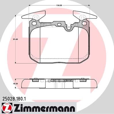 OEM PAD KIT, DISC BRAKE 250281801