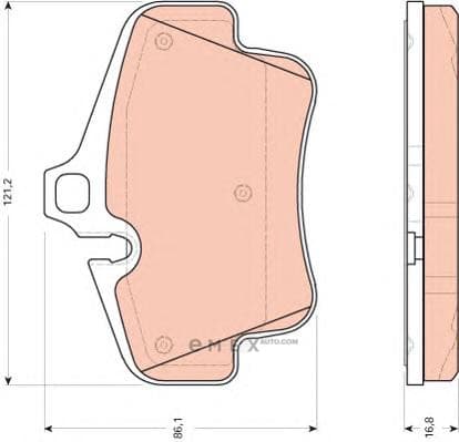 OEM PAD KIT, DISC BRAKE GDB1758