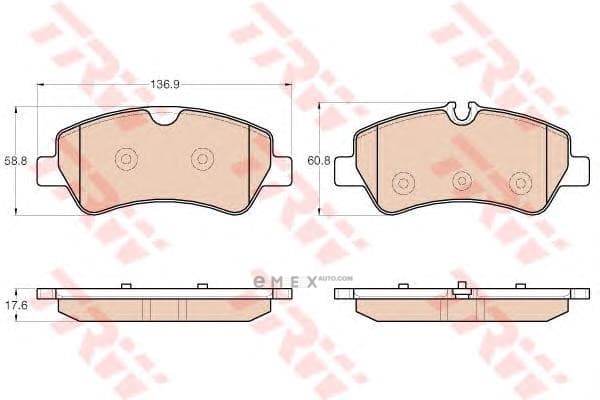 OEM PAD KIT, DISC BRAKE GDB1968