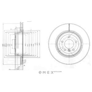 OEM BRAKE DISC (DOUBLE PACK) BG3961