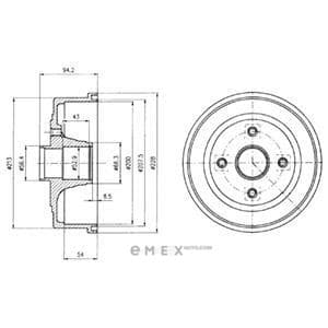 OEM BRAKE DRUM BF472