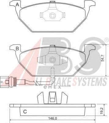 OEM PAD KIT, DISC BRAKE 37155