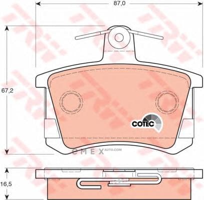 OEM PAD KIT, DISC BRAKE GDB1163