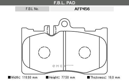 OEM BRAKE PAD AFP456