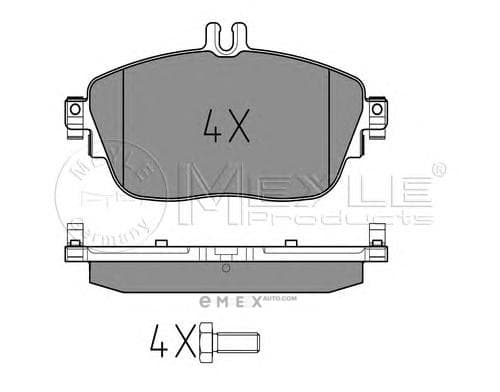 OEM Brake Pad Set, disc brake 0252486919