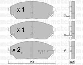 OEM PAD KIT, DISC BRAKE 2205150