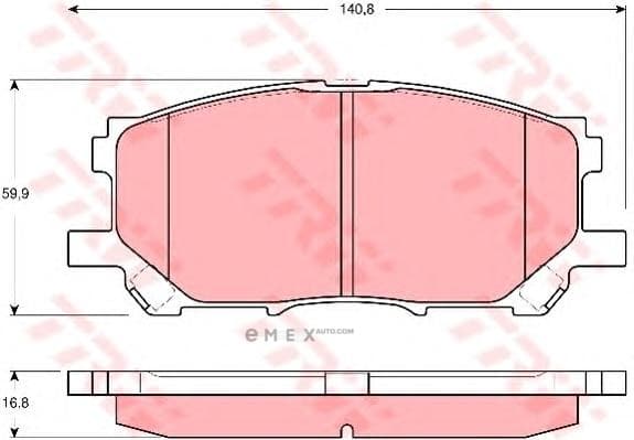 OEM PAD KIT, DISC BRAKE GDB3338