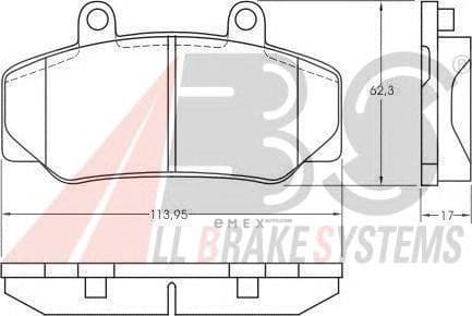 OEM PAD KIT, DISC BRAKE 36177