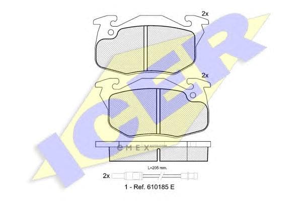 OEM BRAKE PAD FOR PEUGEOT 180633