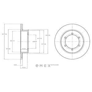 OEM BRAKE DISC (DOUBLE PACK) BG4218