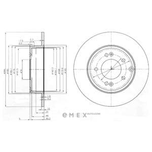 OEM BRAKE DISC (DOUBLE PACK) BG4012