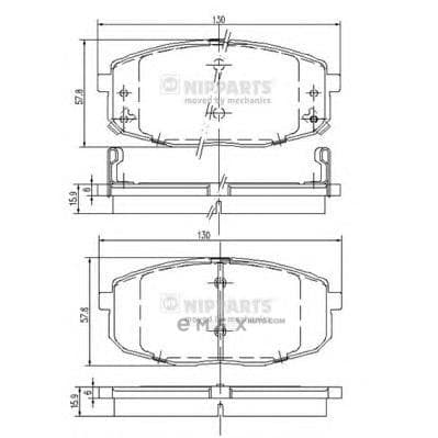 OEM BRAKE PADS FRONT J3600319