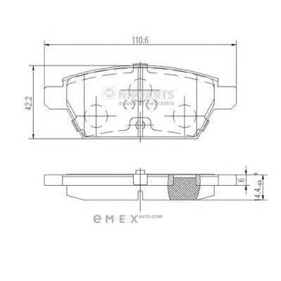 OEM NIPPARTS BRAKE PADS J3613019