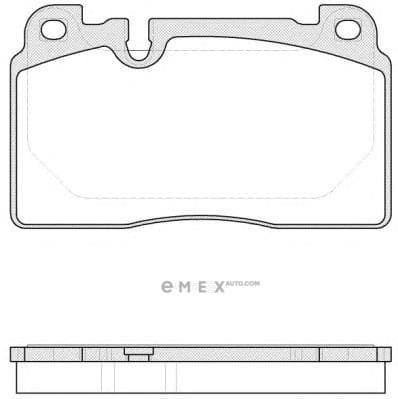 OEM Brake Pad Set, disc brake 152700