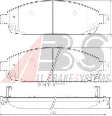 OEM PAD KIT, DISC BRAKE 37517