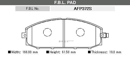 OEM BRAKE PAD AFP372S