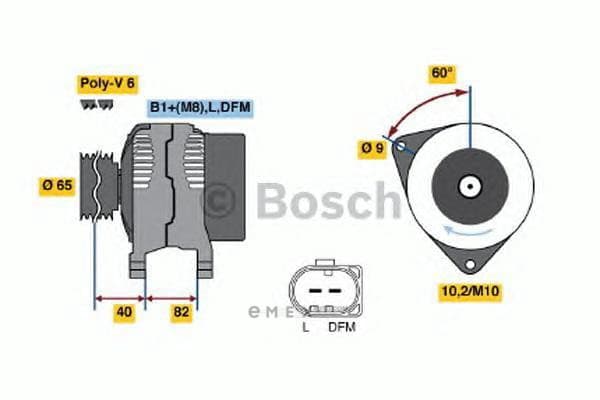 OEM DREHSTROMLICHTMASCHINE I.A. 0986044470