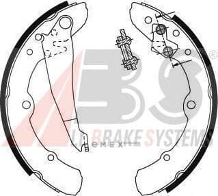 OEM Brake Shoes/ABS 8773