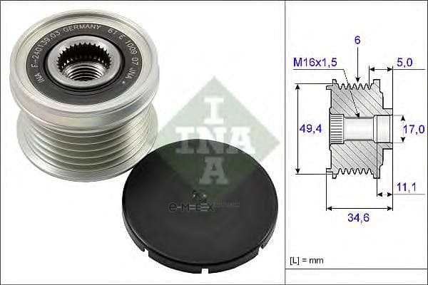 OEM PULLEY ROLLER ASSY 535015510