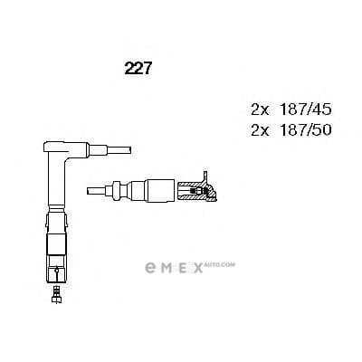 OEM WIRES FOR SPARK PLUGS 227