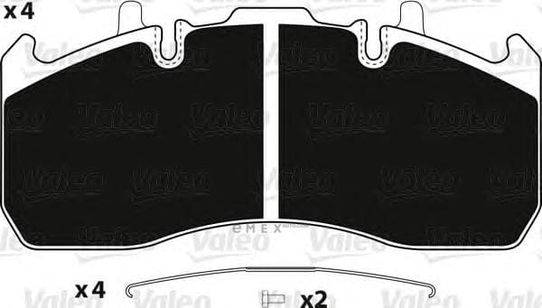 OEM BRAKE PADS VLV FHII 06-, FHIII 13- 2917301 882244