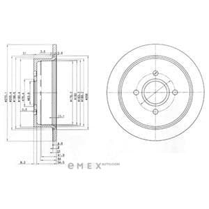 OEM BRAKE DISC (DOUBLE PACK) BG2781