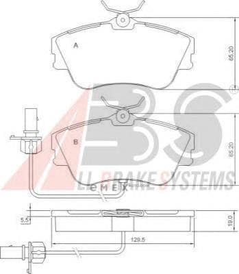 OEM Brake Pads/ABS 37274