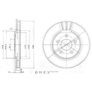 OEM BRAKE DISC (DOUBLE PACK) BG4001