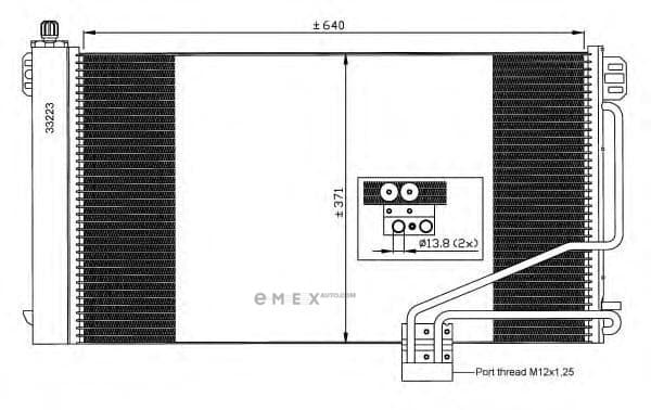 OEM RADIATOR ASSY, A/C 35535