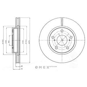 OEM BRAKE DISC (DOUBLE PACK) BG4304