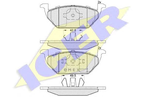 OEM BRAKE PAD A3 ATT BE BO,AUDI,SEAT,VW 181338