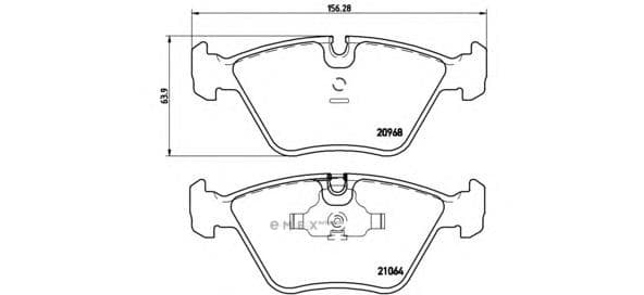 OEM PAD KIT, DISC BRAKE P06012