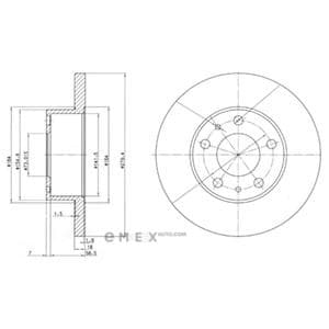 OEM BRAKE DISC (DOUBLE PACK) BG2845